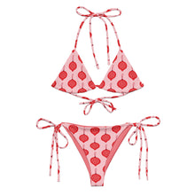 Load image into Gallery viewer, &quot;Froly Pink Bikini Set with Triangle Top and Cheeky Bottoms&quot;
