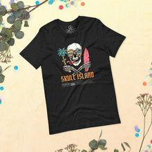 Load image into Gallery viewer, Display of unique skull t-shirts on Skull Island T-Shirt store rack
