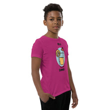 Load image into Gallery viewer, &quot;Model wearing Hello Summer berry T-shirt&quot;
