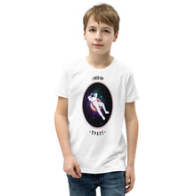 Load image into Gallery viewer, &quot;Back view of &#39;I Need My Space&#39; white T-Shirt with unique design&quot;
