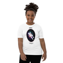 Load image into Gallery viewer, &quot;Close-up of fabric texture on &#39;I Need My Space&#39; white T-Shirt&quot;
